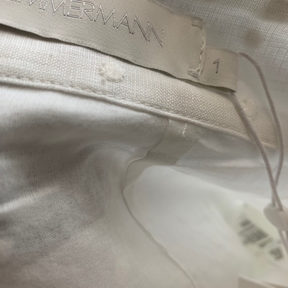 Zimmermann Bellitude Scalloped Eyelet Linen Shorts - Picture 11 of 14